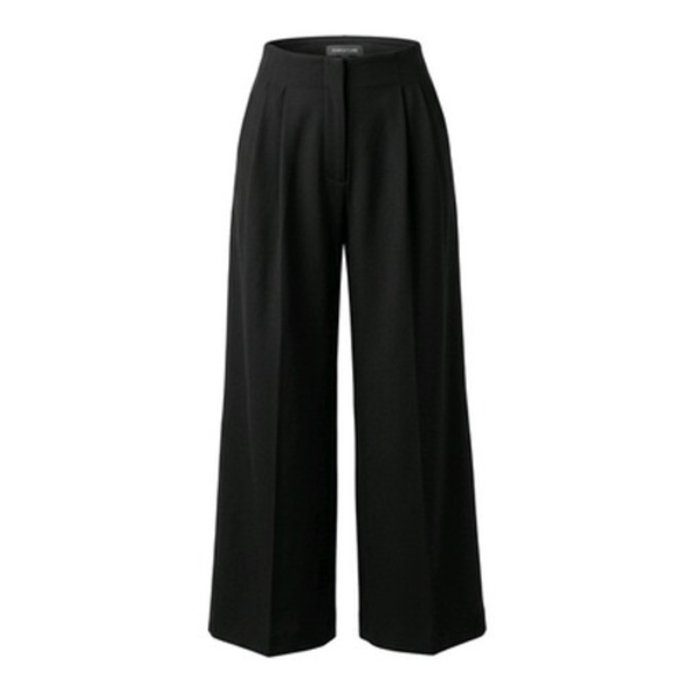 Pure Jill Pants Women M Black Wide Leg Knit Pull On Stretch Lounge Casual